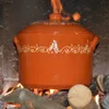 9 L dekorowany garnek do gotowania z terakoty - D 25.5 cm Podgląd zdjęcia produktu 2