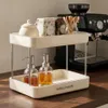 WELLHAUS - Organizador de cocina de 2 niveles, color beige, Vista previa de la imagen del producto 5