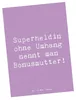 Mr. & Mrs. Panda Postkarte Spruch Bonusmutter Superheld - Produktbild-Vorschau 1