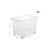 Box mit Rädern 65 l EVO EASY, Farbe:Transparent Produktbild-Vorschau 2