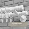 2-läufig Gardinenstange 280 cm Weiß Industrial Stil Produktbild-Vorschau 4