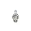 A close-up, front-facing view of a Bosch spark plug against a white background. Produktbild-Vorschau