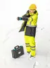 LEDA giacca di avvertimento parka isolato giallo L Anteprima dell’immagine prodotto 4