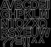 Lettres autocollantes, 4 cm, noir brillant Voir les images du produit 1