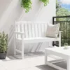vidaXL Záhradná lavička, biela, 120 x 59 x 88 cm, HDPE Náhľad obrázku produktu 4