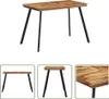 The Living Store Esstisch 120x62x76 cm Massivholz Teak Produktbild-Vorschau 1