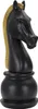 Mauro Ferretti Schachfigur Pferd Ø18,5x50 cm schwarz gold Produktbild-Vorschau 2