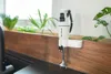 Der Stabmixer Unold ESGE-Zauberstab® E 120 Select Weiß ist auf einer Holzplatte über einer schwarzen Náhled obrázku produktu