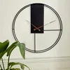 HSXL – Große minimalistische Wanduhr aus schwarzem Metall – Produktbild-Vorschau 6