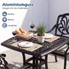 COSTWAY Gartentisch aus Aluminiumguss, wetterfester Produktbild-Vorschau 4
