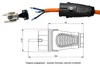 Rallonge en caoutchouc H07RN-F 3x2,5mm² répartiteur noir 3m Voir les images du produit 7