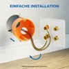 deleyCON 2 Stück Multimedia Lautsprecher Boxen Wanddose Produktbild-Vorschau 2