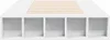 vidaXL Struttura del letto bianca 100x200 cm in materiale Anteprima dell’immagine prodotto 3