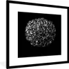 MuchoWow® Gerahmtes Poster Blumen - Blätter - Schwarz - Produktbild-Vorschau 1