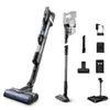 A vacuum cleaner and its various accessories are displayed against a white background. The main vacuum unit is shown assembled on the left, while the disassembled components and attachments are arranged on the right side of the image. Náhľad obrázku produktu