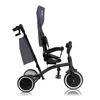 A studio shot of a gray and black tricycle with a white background. Anteprima dell’immagine prodotto