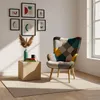 Moderner Sessel Patchwork Design Stuhl mit Armlehnen Patchy Produktbild-Vorschau 5
