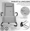 tillvex® Gartenliege Grau Relaxliege Sonnenliege Produktbild-Vorschau 4