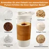 Selbstrührender Becher 400 ml, Wiederaufladbarer Protein Produktbild-Vorschau 6