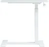 A white adjustable height laptop table shown from the side against a white background. Náhľad obrázku produktu