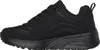 A side view of a black Skechers sneaker. Voir les images du produit