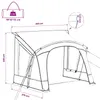 vidaXL Tente caravane pour 5 personnes 410 x 275 x 245 cm Voir les images du produit 8