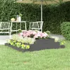 vidaXL Kvetináč sivý 110x110x27 cm Masívne borovicové drevo Náhľad obrázku produktu 2
