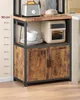 A kitchen storage shelf unit with a toaster, bread, an air fryer, and bowls on display, with measurement markings on the side. Náhled obrázku produktu