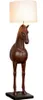 Gilde Stehleuchte, "Caballo", Kunstharz, braun, creme, VE Produktbild-Vorschau 3