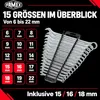 FAMEX 10355-15 Ringmaulschlüssel Satz - Gabelringschlüssel Produktbild-Vorschau 2