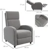 HOMCOM Relaxsessel Einzelsofa Liege 160° neigbarer Produktbild-Vorschau 3