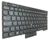 A black keyboard with a red trackpoint is shown from a diagonal angle against a white background. Produktbild-Vorschau