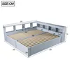 Flieks Hydraulisches Schlafsofa Holzbett 90x200cm/180x200cm Produktbild-Vorschau 4