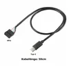 F23 9-Pin Header auf USB Typ-C Kabel 50 cm – Mainboard Produktbild-Vorschau 2