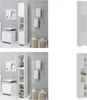 vidaXL Koupelnová skříňka bílá 30x30x183,5 cm Materiál na Náhled obrázku produktu 1