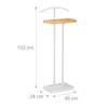 Relaxdays Stummer Diener, mit Ablage aus Holz, freistehend, Produktbild-Vorschau 4
