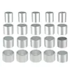 A set of metal bushings arranged in a grid on a white background. Produktbild-Vorschau