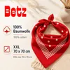 Betz 3 Stück XXL Nickitücher Größe 70x70 cm Hexentücher Produktbild-Vorschau 7