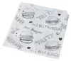 1000 Hamburger-Tüten Kraftpapier 13 cm x 13 cm weiss Produktbild-Vorschau 1