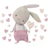 Kinder Tier Wandsticker, Wandaufkleber Deko (Liebes hasen Produktbild-Vorschau 4