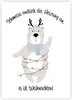Humor Weihnachtskarte mit Eisbär: Schmeiss endlich die Produktbild-Vorschau 1