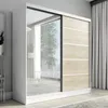Schwebetürenschrank, 2-türig Schrank mit Spiegel NERO 200 Produktbild-Vorschau 1