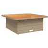 5-tlg. Garten-Essgruppe mit Kissen Beige Poly Rattan Produktbild-Vorschau 3