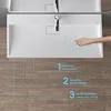 doporro Lavabo Suspendu avec Bonde Vasque à Poser Blanc Mat Voir les images du produit 2