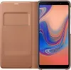 A gold Samsung Galaxy A6 2018 phone case is shown open, with the phone inside. Náhled obrázku produktu