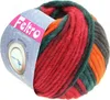 Lana Grossa Feltro Print 375 Himbeer/Mandarin/Dunkelpetrol Produktbild-Vorschau 1