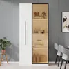 Merax Glasvitrine mit LED, Zwei Türen, Auszugsschrank mit Produktbild-Vorschau 5