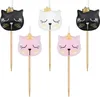 Katzen Partyset schwarz Rosa Kindergeburtstag Deko Produktbild-Vorschau 4