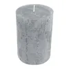 Stumpenkerze RUSTIC grau rund H. 8cm D. 6cm Wachs Formano Produktbild-Vorschau 3