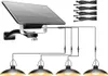 bianco caldo 1 pannello solare su 4 lampade DDP LED sensore Anteprima dell’immagine prodotto 1